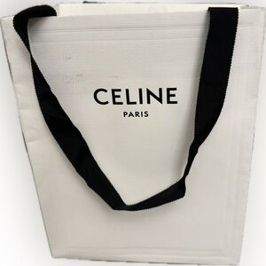 Celine white gift bag